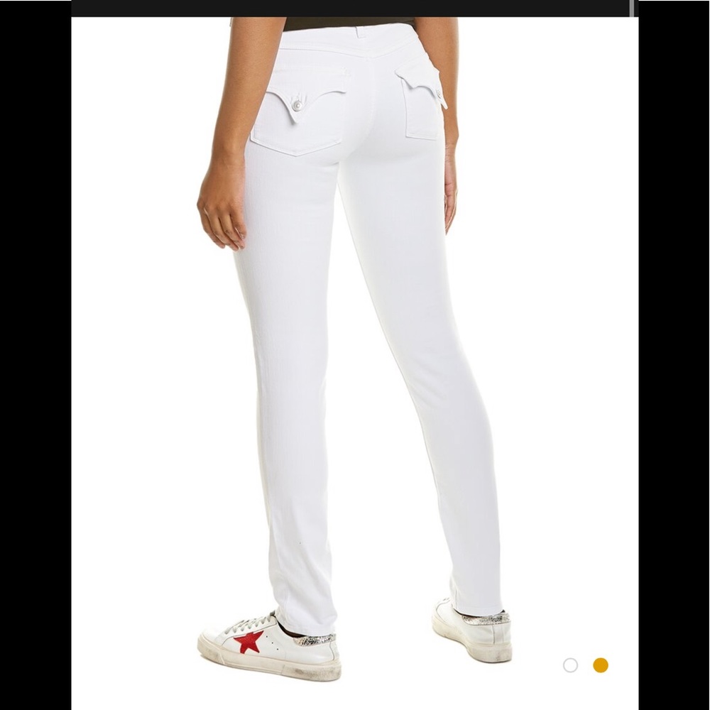Hudson women’s Collin Flap jean in white. Size 29